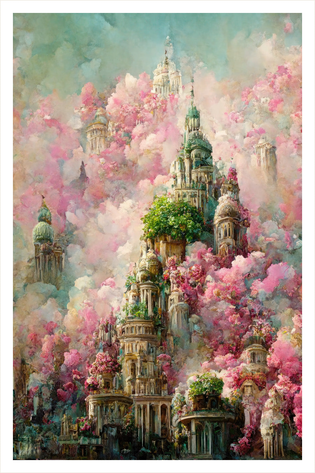 Cradled by Roses and Clouds (Fine Art Print)