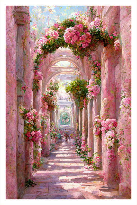 Passages through Rose Marble Alleys (Fine Art Print)